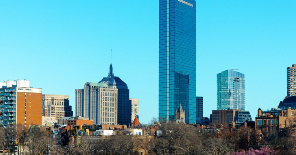 Boston skyline, Massachusetts.