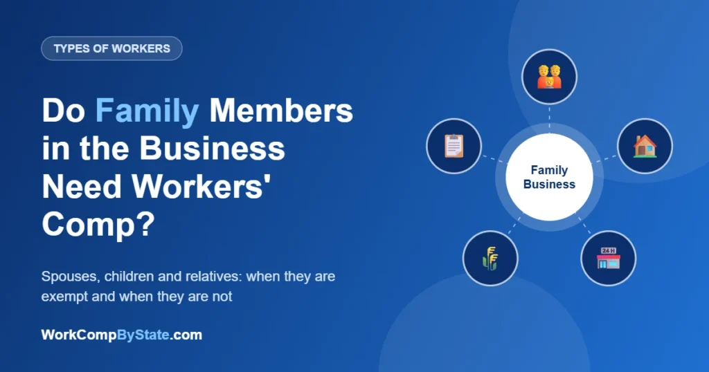 Do Family Members in the Business Need Workers' Comp?: Spouses, children and relatives: when they are exempt and when they are not.