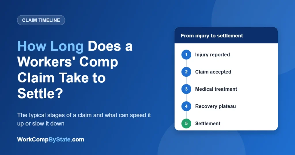 How Long Does a Workers' Comp Claim Take to Settle?: The typical stages of a claim and what can speed it up or slow it down.