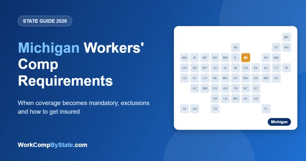 Michigan Workers' Comp Requirements: When coverage becomes mandatory, exclusions and how to get insured.