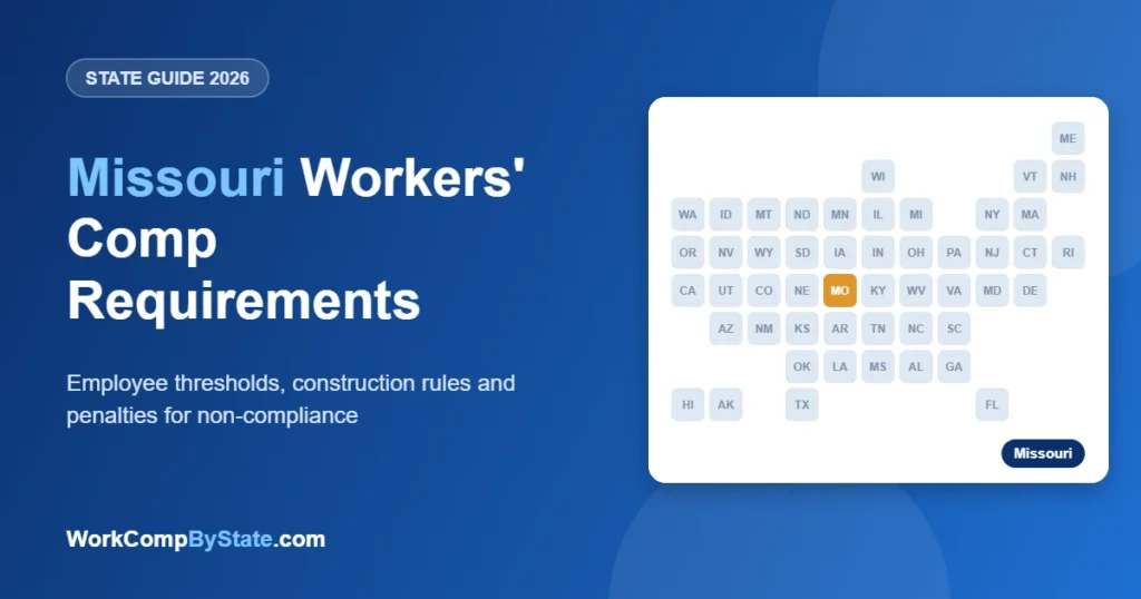Missouri Workers' Comp Requirements: Employee thresholds, construction rules and penalties for non-compliance.