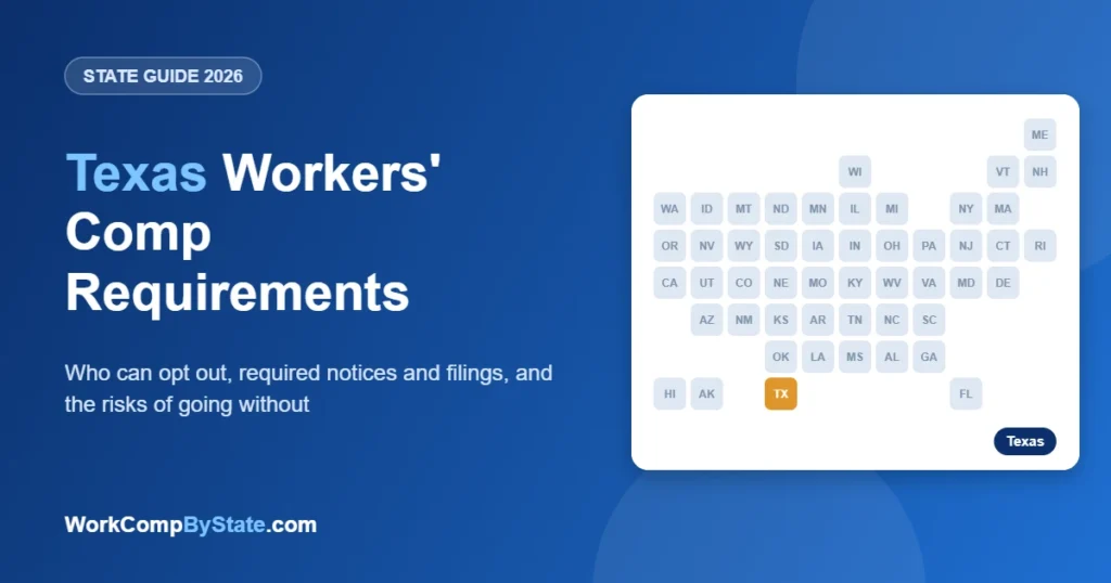 Texas Workers' Comp Requirements: Who can opt out, required notices and filings, and the risks of going without.