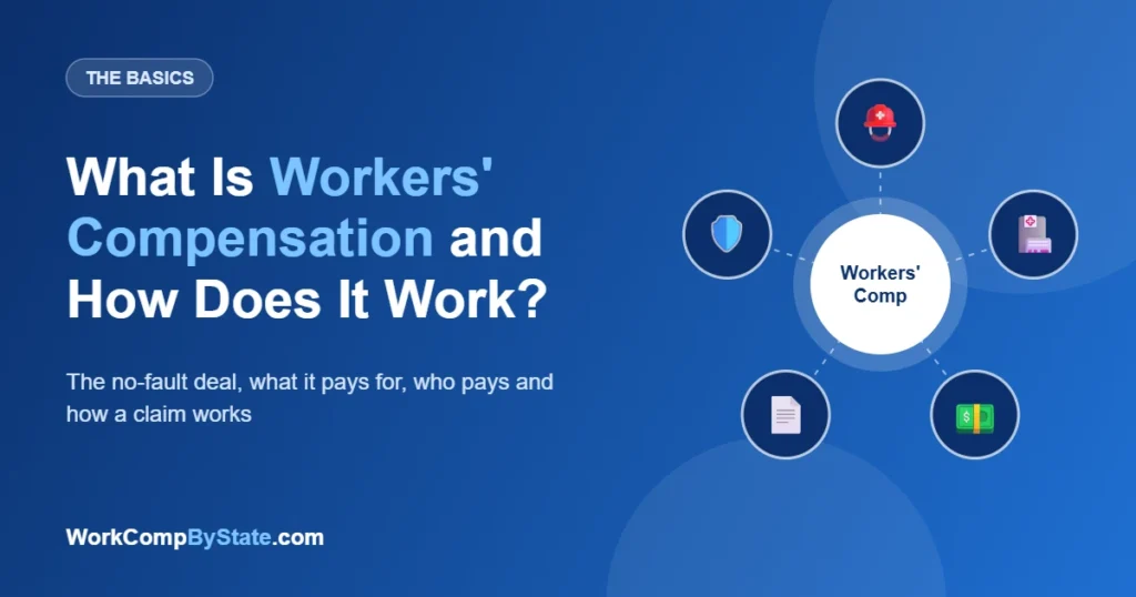 What Is Workers' Compensation and How Does It Work?: The no-fault deal, what it pays for, who pays and how a claim works.
