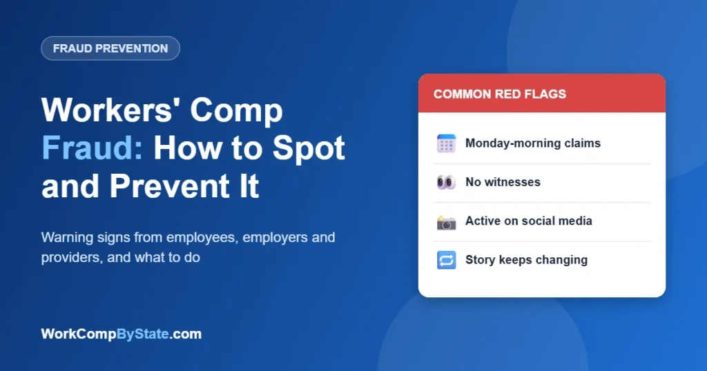 Workers' Comp Fraud: How to Spot and Prevent It: Warning signs from employees, employers and providers, and what to do.