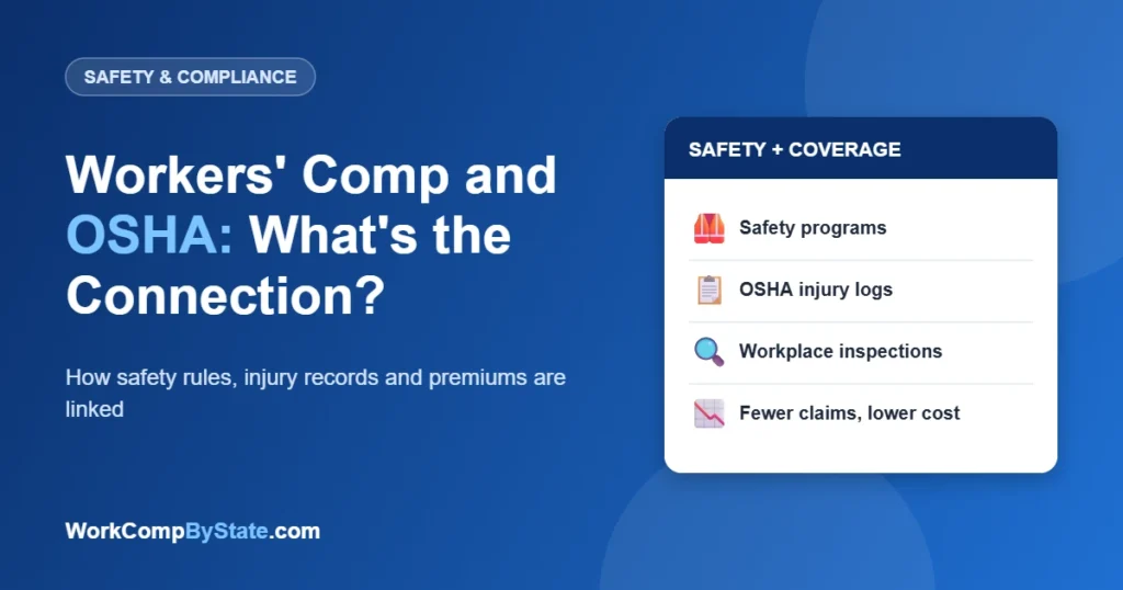 Workers' Comp and OSHA: What's the Connection?: How safety rules, injury records and premiums are linked.