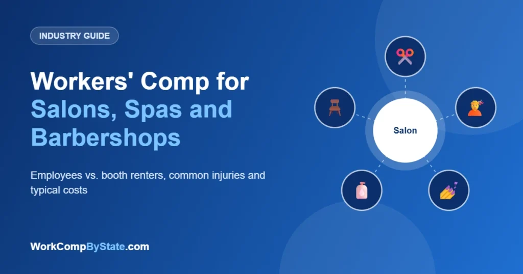 Workers' Comp for Salons, Spas and Barbershops: Employees vs. booth renters, common injuries and typical costs.